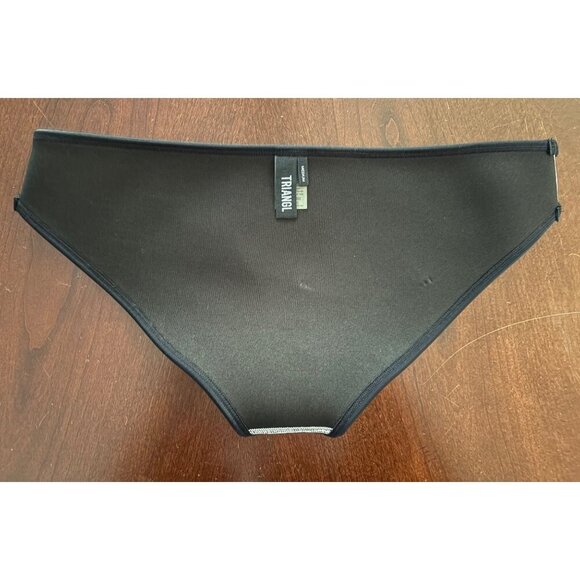 Triangl Swimwear Chloe Neoprene Bikini Bottom ONLY in White Black Medium - Picture 8 of 12